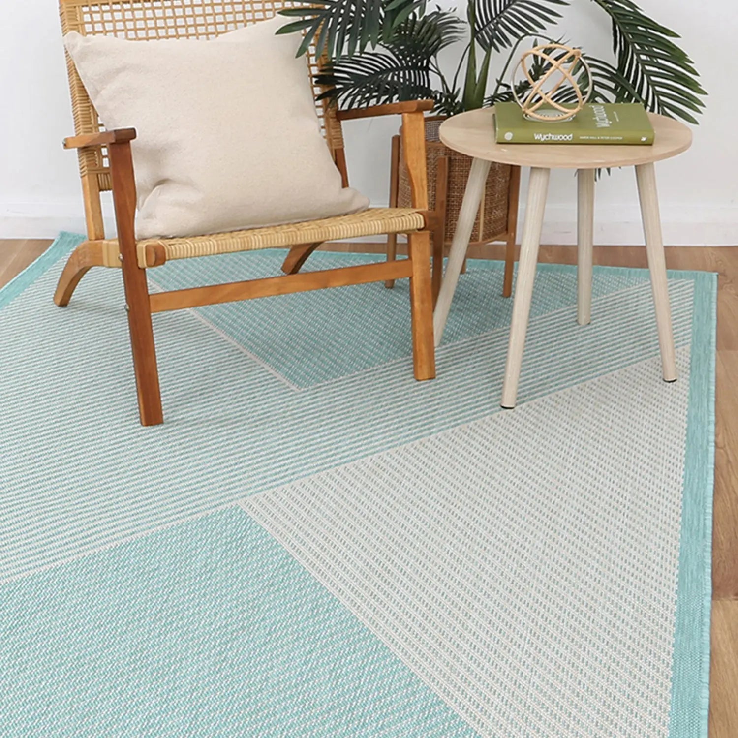 Elements Indoor/Outdoor Turquoise Shade Rug - Rugs - Rugs a Million