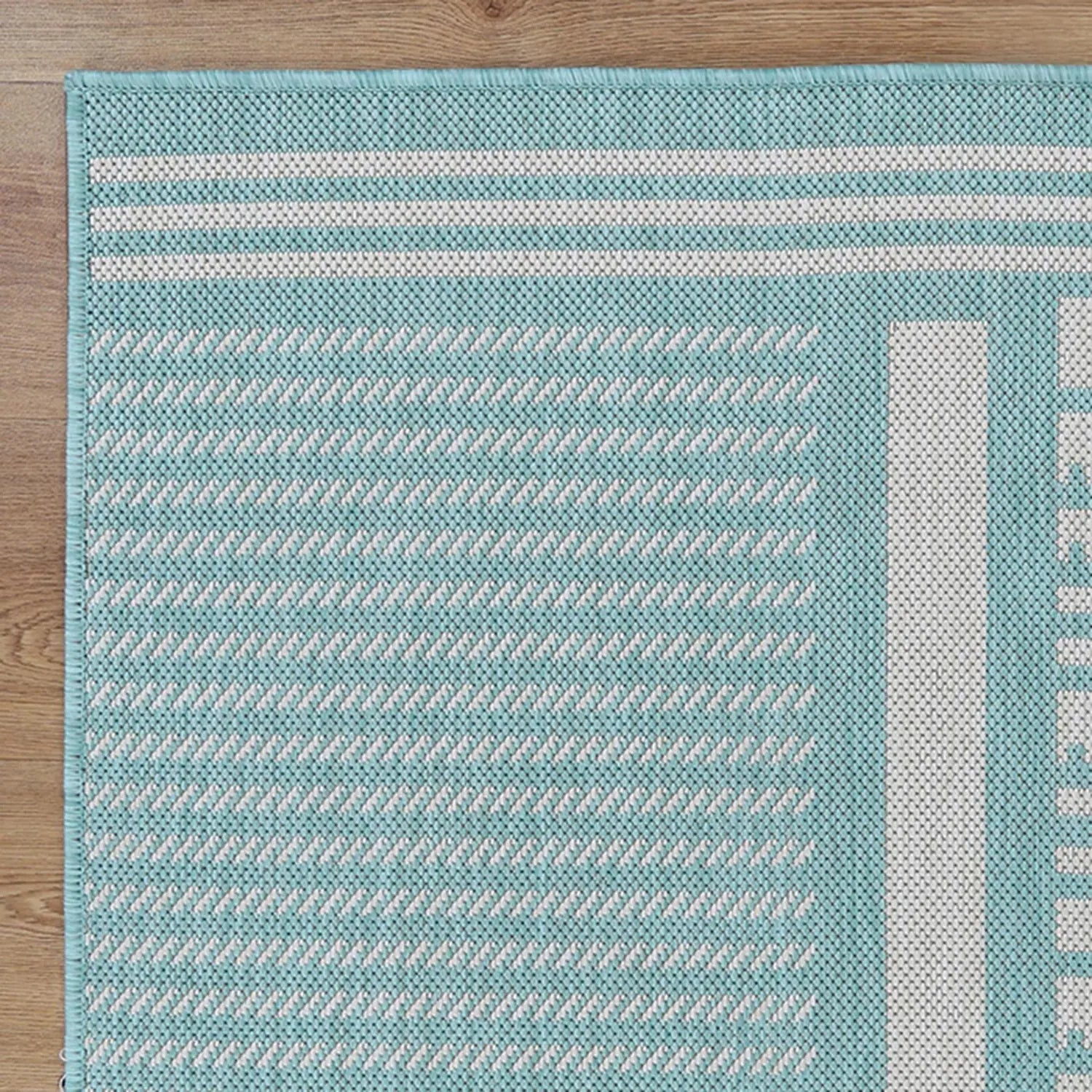 Elements Indoor/Outdoor Turquoise Stone Rug - Rugs - Rugs a Million
