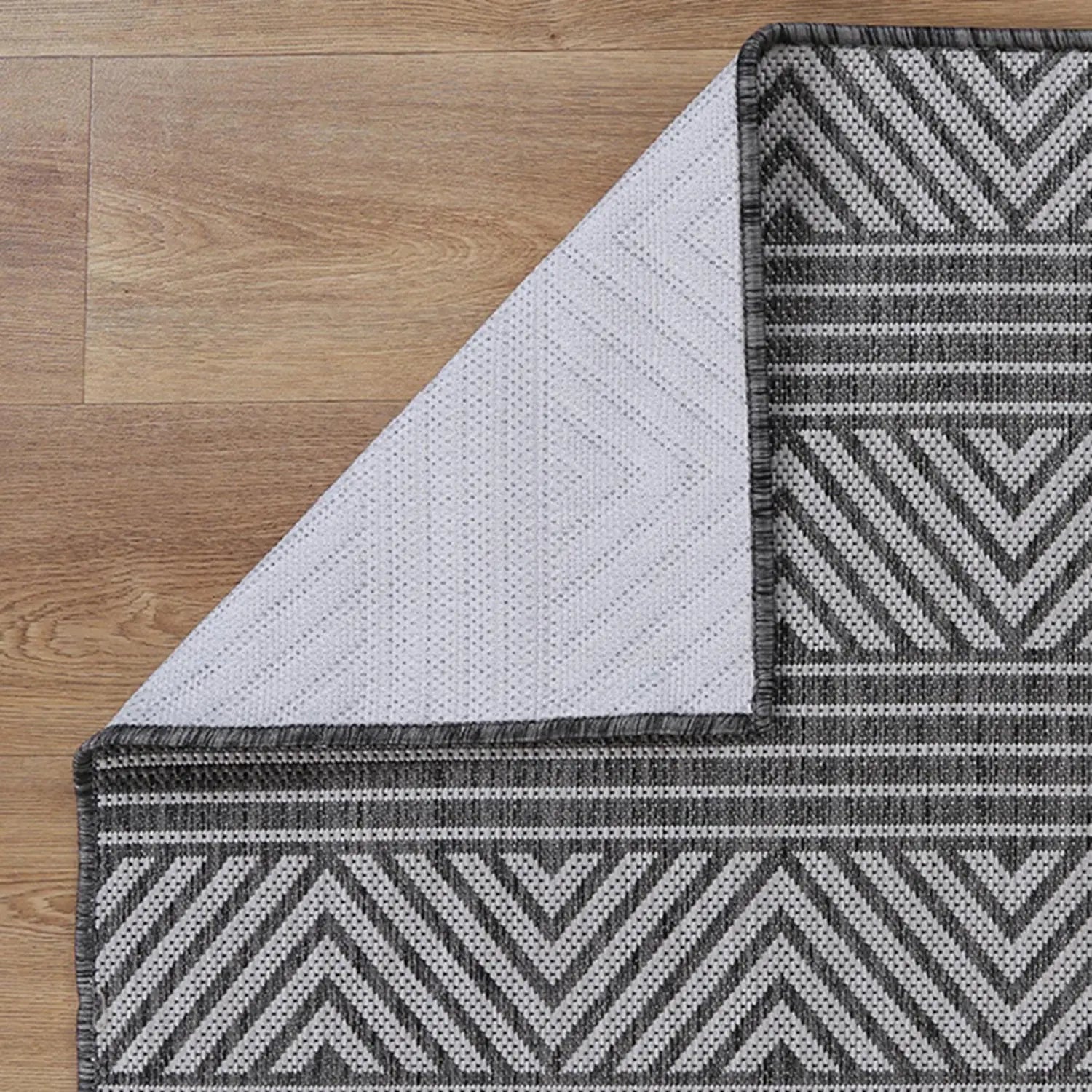 Elements Outdoor Anthracite Grey Rug - Rugs - Rugs a Million