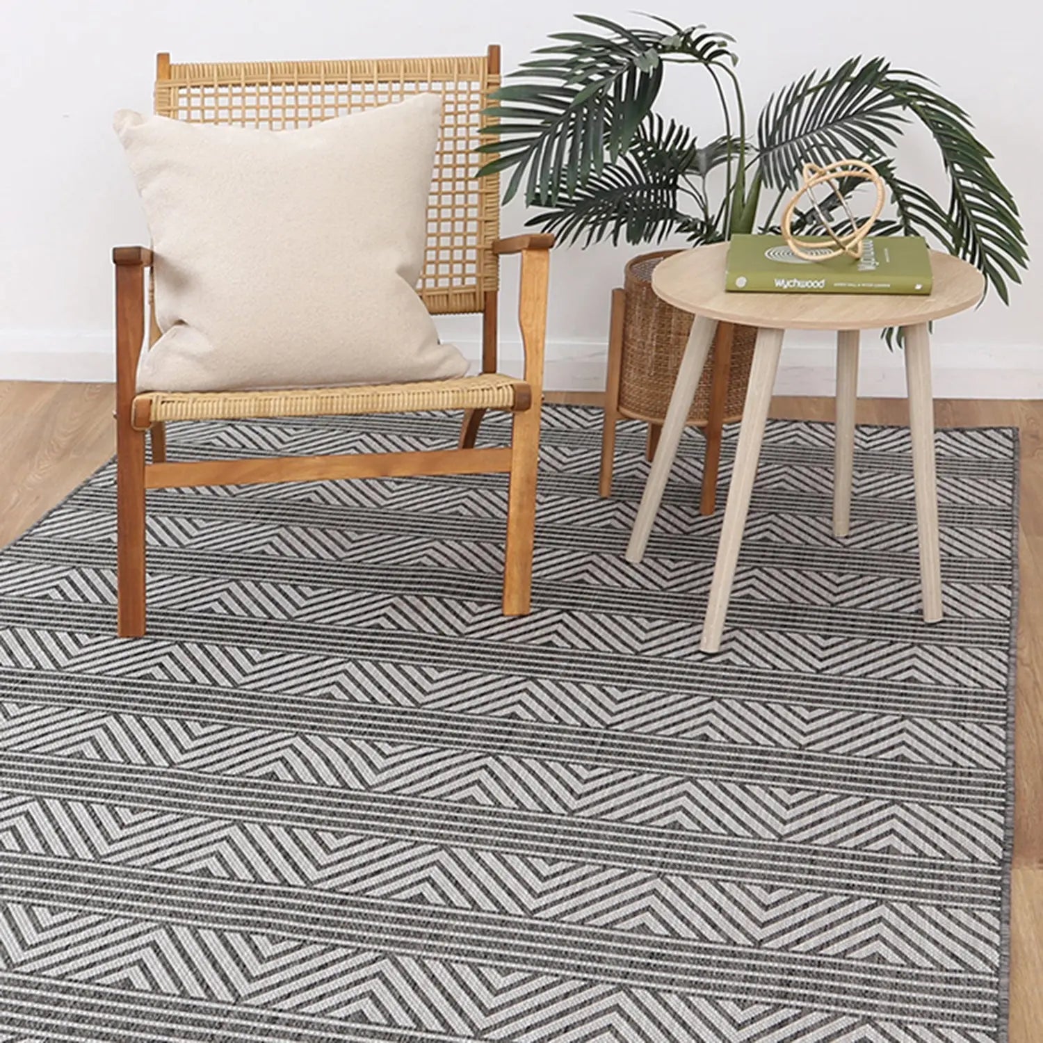 Elements Outdoor Anthracite Grey Rug - Rugs - Rugs a Million