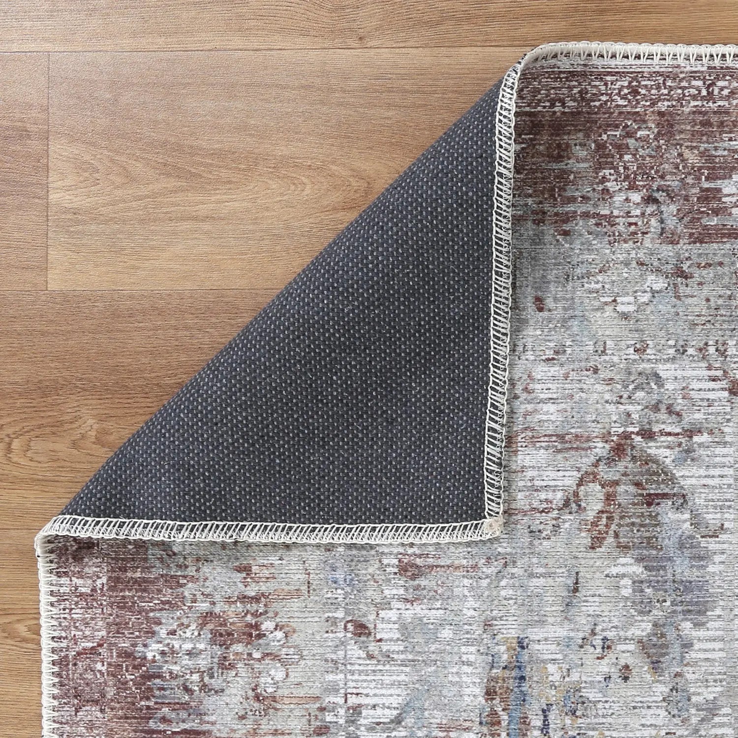Enchant Distressed Washable Terracotta Rug - Rugs - Rugs a Million