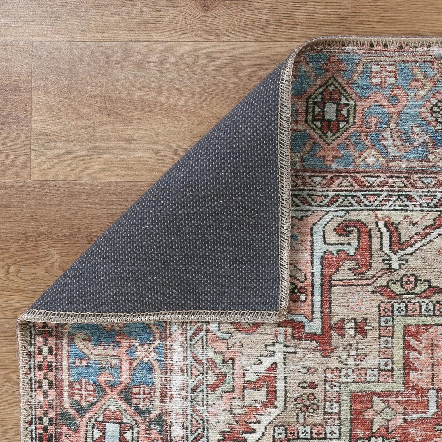 Enchant Washable Distressed Terracotta Rug - Rugs - Rugs a Million