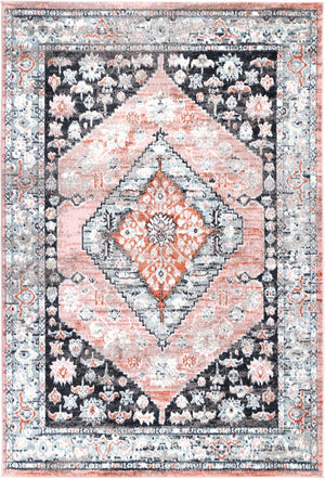 Fortune Traditional Black Beige Rug - Rug - Rugs a Million