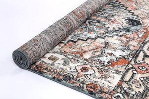 Fortune Traditional Charcoal Rug - Rug - Rugs a Million