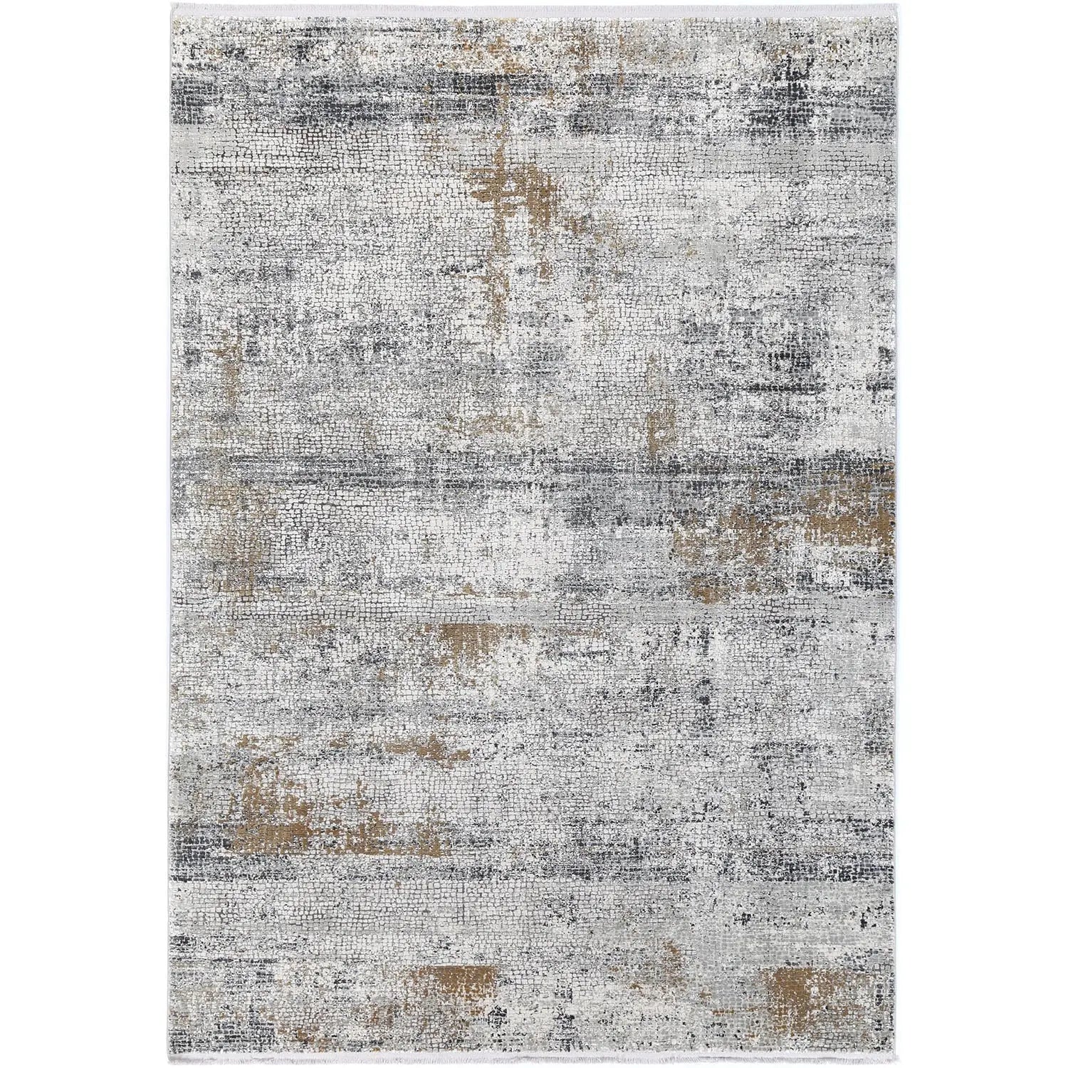 Giorgio Cream & Anthracite Mosaic Rug - Rugs - Rugs a Million