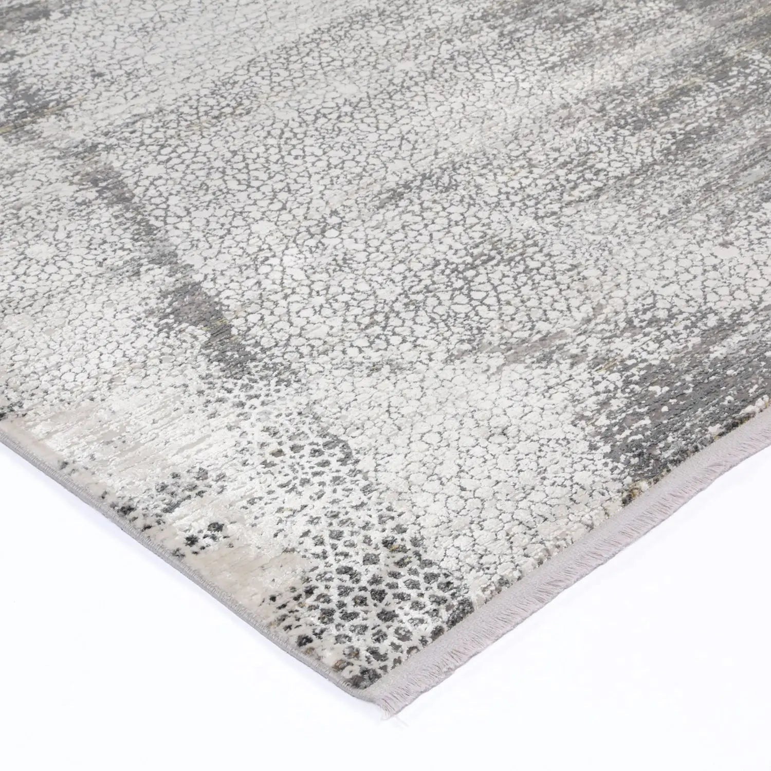 Giorgio Cream & Dark Grey Faded Mosaic Rug - Rugs - Rugs a Million