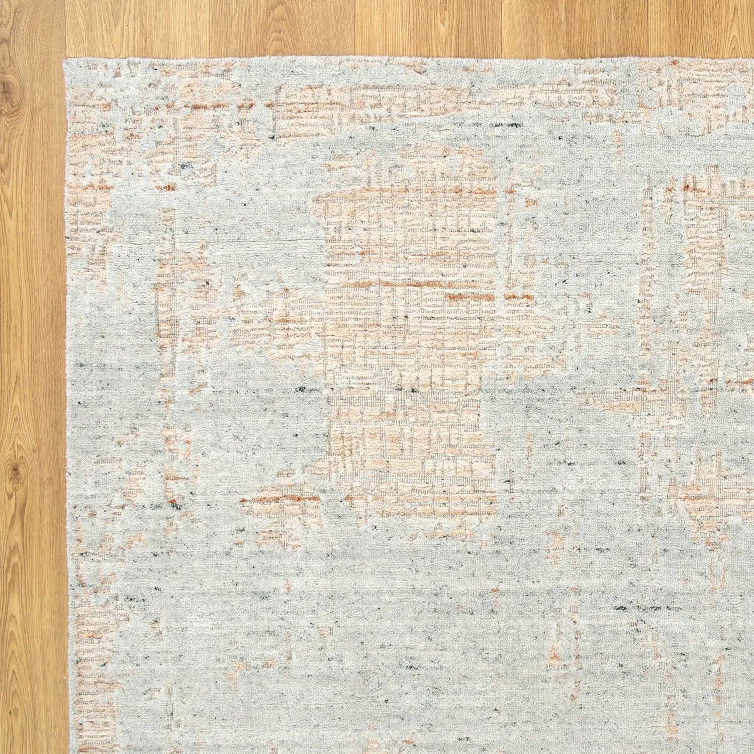 Karus Turquoise Rust Knotted Designer Rug - Rugs - Rugs a Million