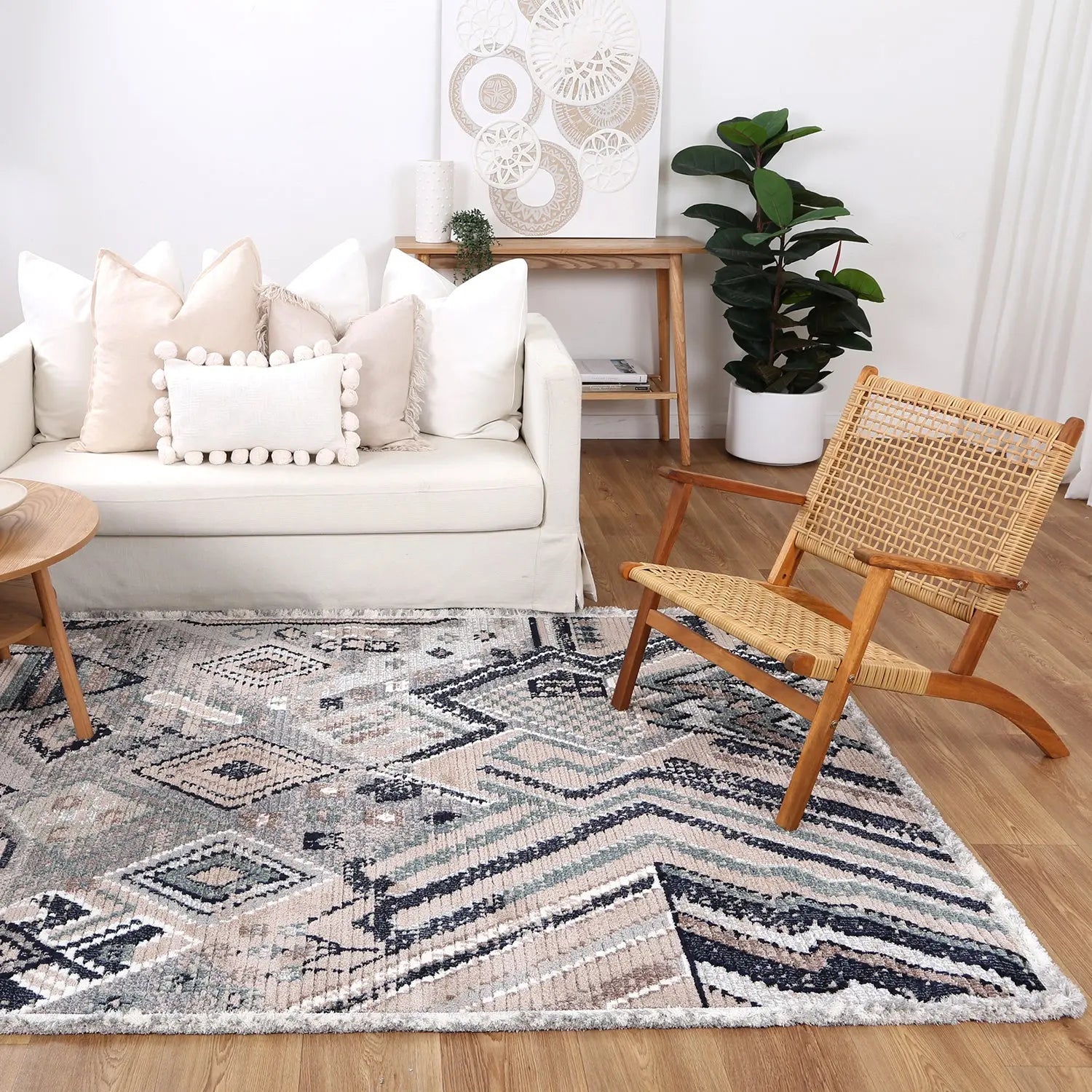 Luka Shaggy Green Colour Rug - Rugs - Rugs a Million
