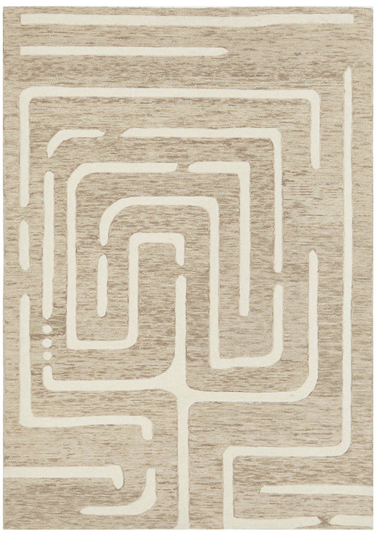 Maze Linen Floor Rug - Area Rug - Rugs a Million