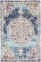 Mercury Hollow Medalion Transitional Navy & Multi Rug - Rug - Rugs a Million