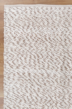 Merkala Contemporary Beige Wool Rug - Rug - Rugs a Million