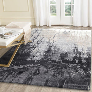 Morisot Grey and Beige Abstract Rug - Modern - Rugs a Million