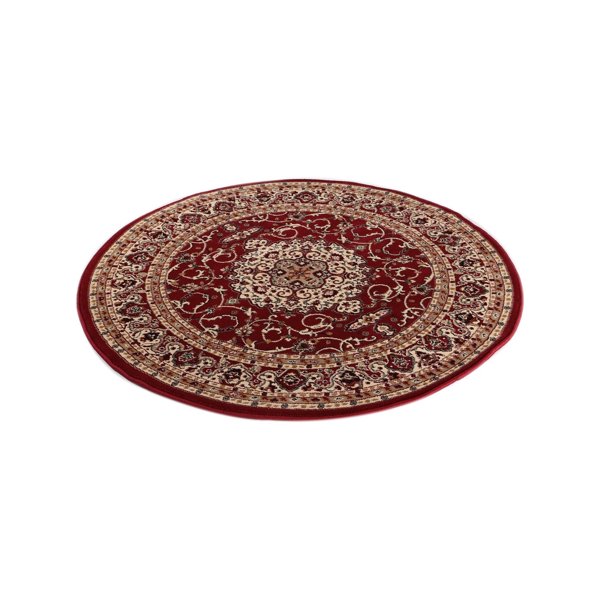 Ornate Red Bordered Traditional Flowered Rug - Rug - Rugs a Million