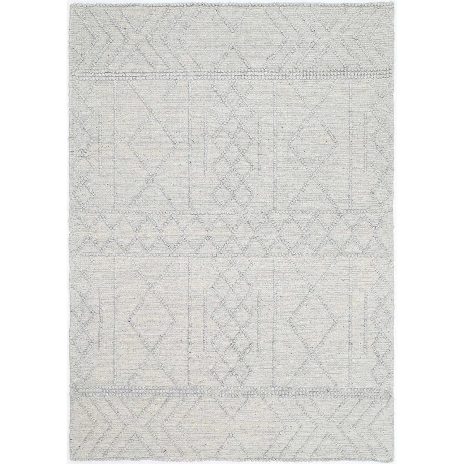 Ovis Grey Aztec Wool Rug - Rugs - Rugs a Million