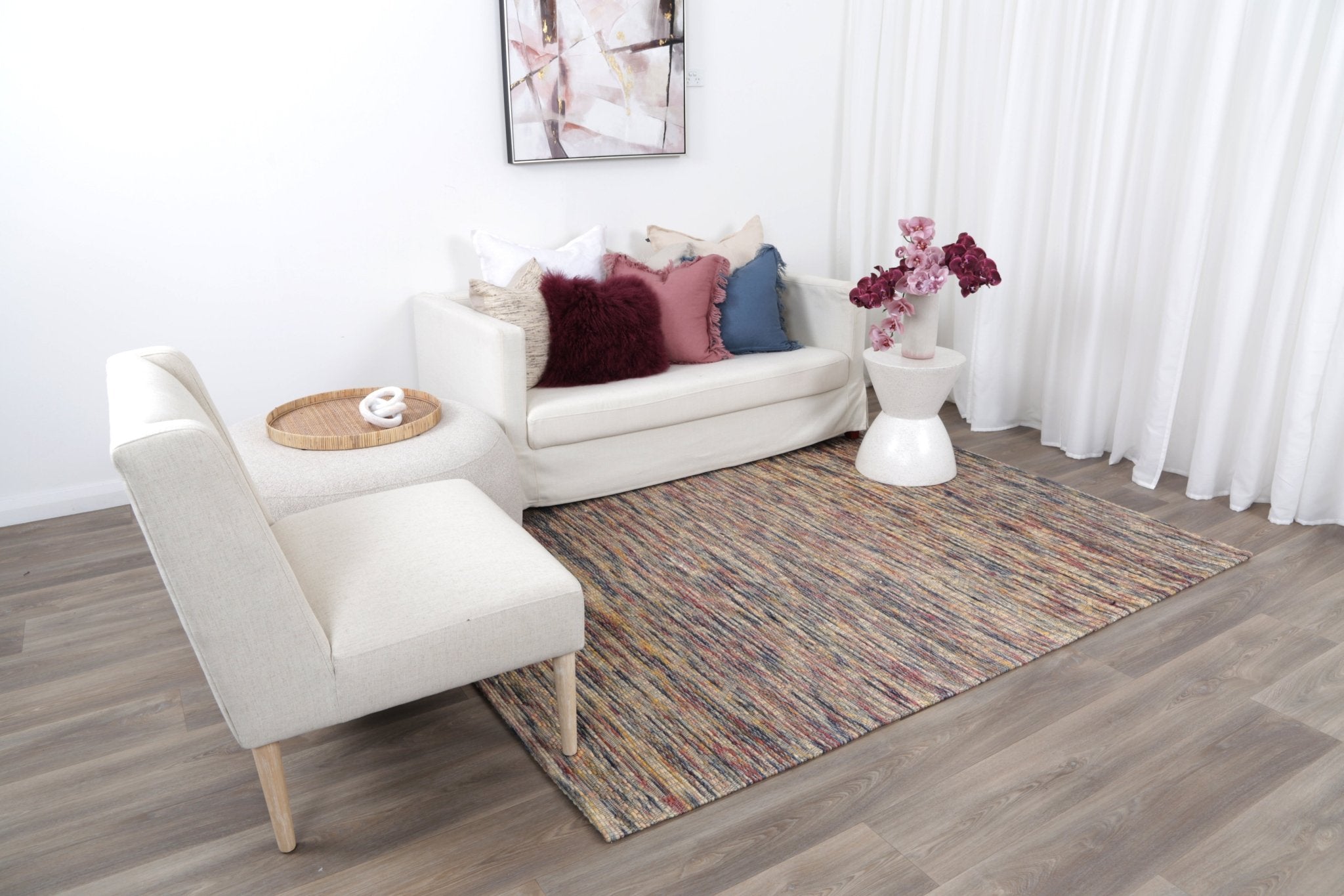 Pani Geometric Multi Wool Rug - Rug - Rugs a Million