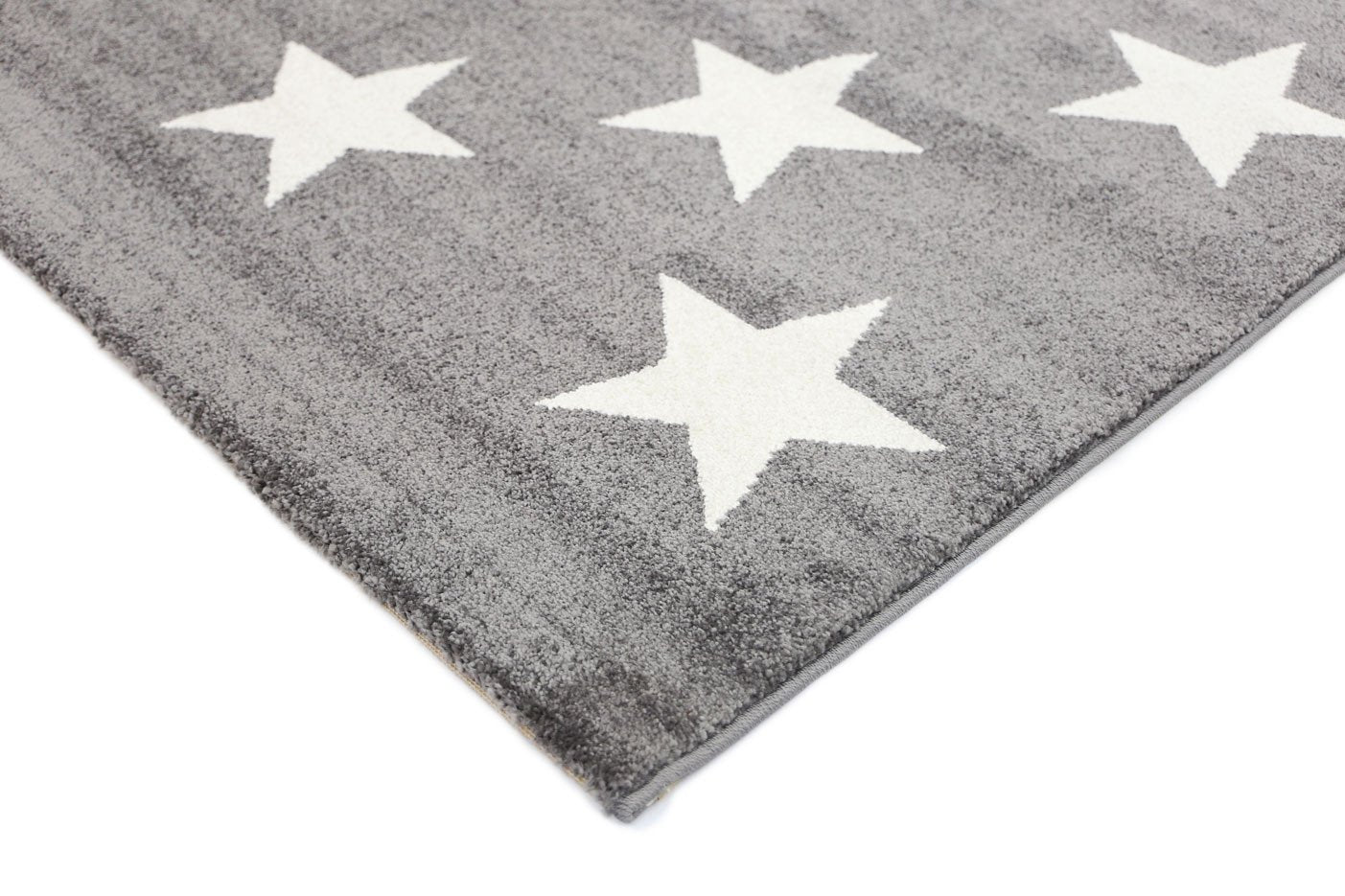 Piccolo Charcoal and White Stars Kids Rug - Kids - Rugs a Million