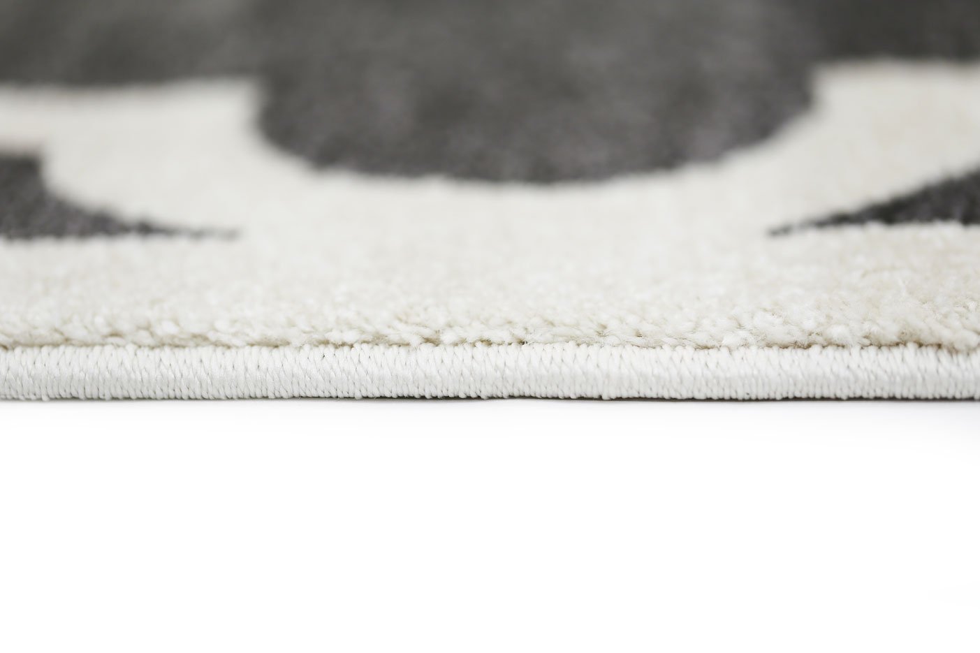 Piccolo Grey and White Lattice Pattern Kids Rug - Kids - Rugs a Million