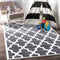 Piccolo Grey and White Lattice Pattern Kids Rug - Kids - Rugs a Million