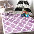Piccolo Violet Pink and White Lattice Pattern Kids Rug - Kids - Rugs a Million