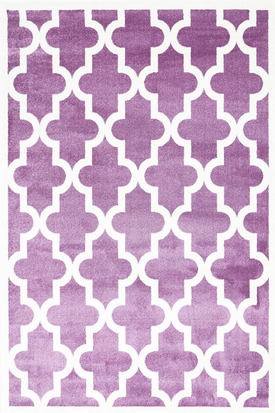 Piccolo Violet Pink and White Lattice Pattern Kids Rug - Kids - Rugs a Million