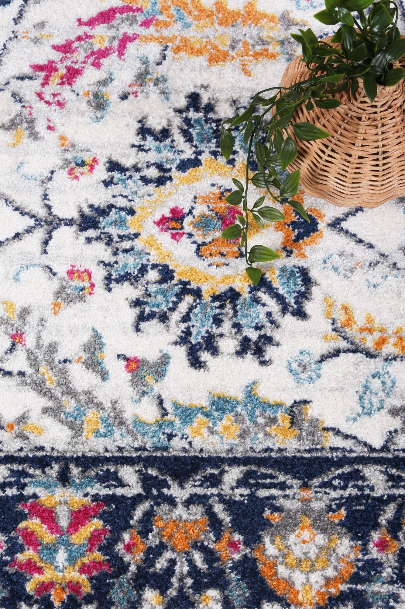 Providence Cream Blue Rug - Rug - Rugs a Million