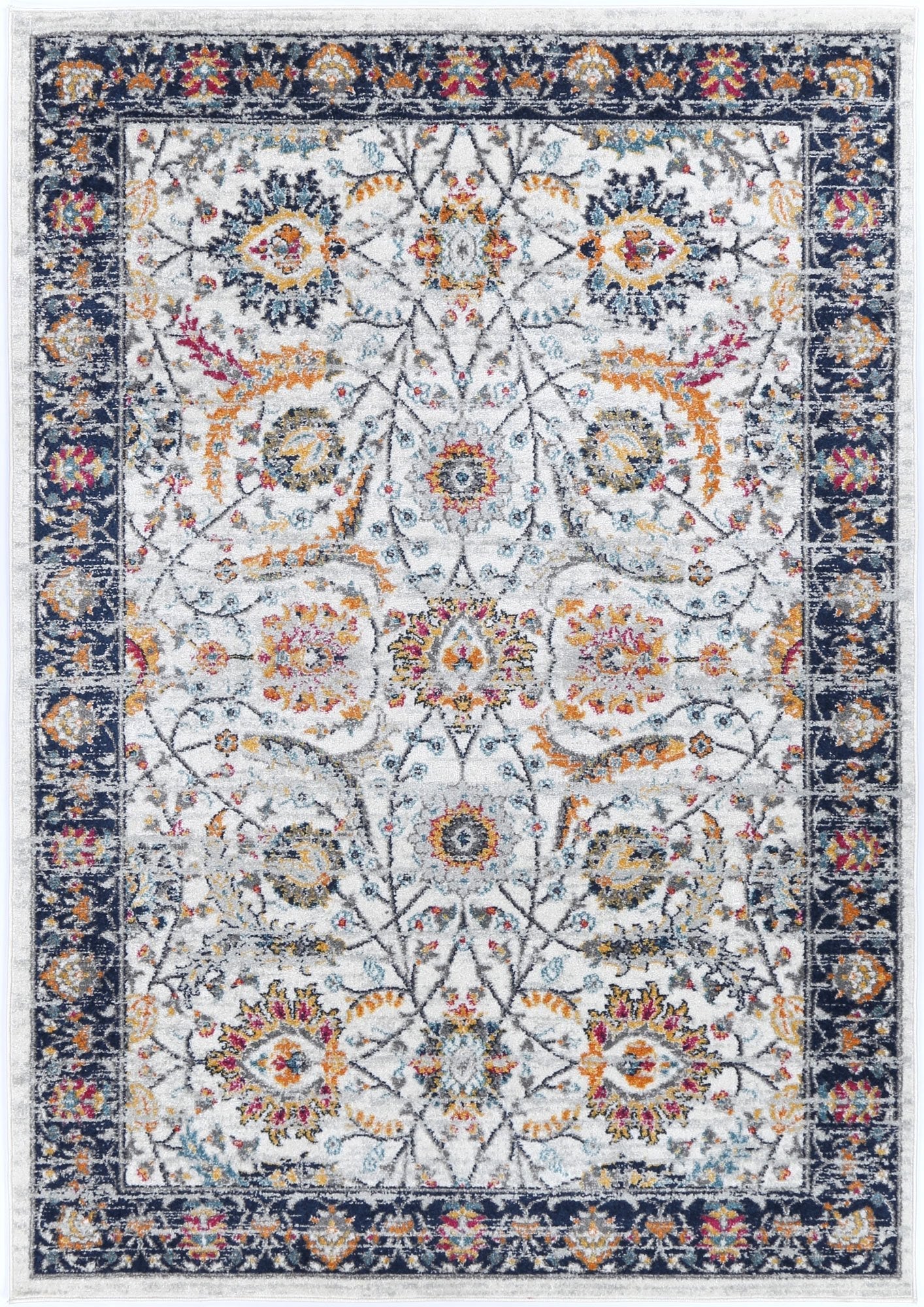 Providence Cream Blue Rug - Rug - Rugs a Million