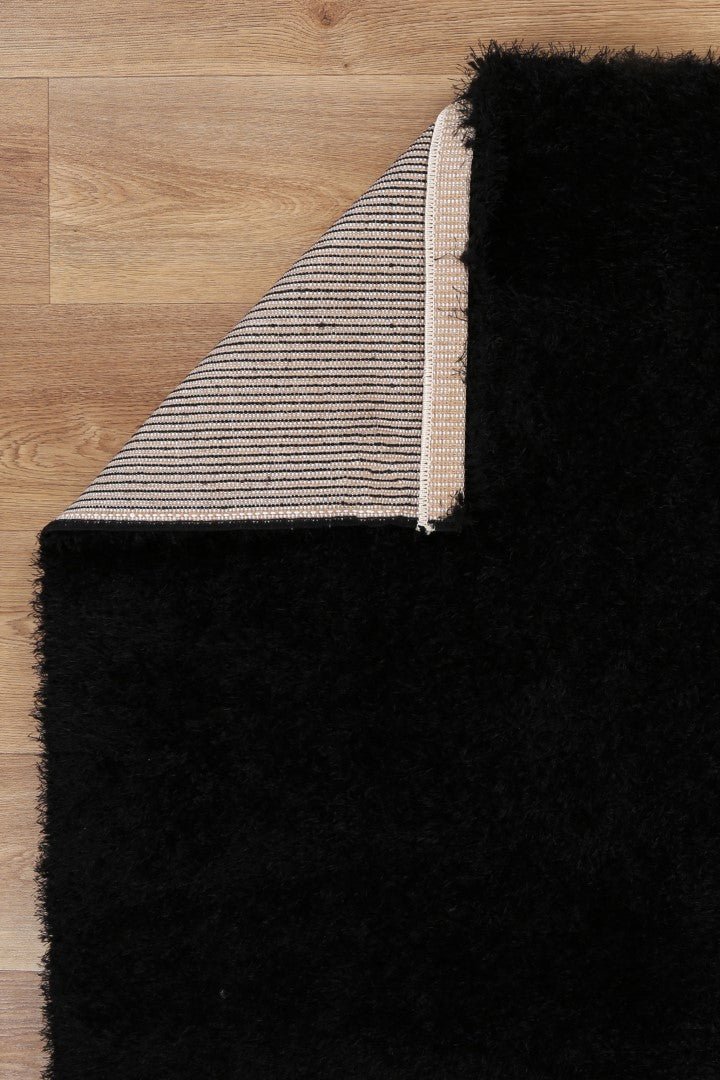 Puffy Soft Shag Black Rug - Shaggy - Rugs a Million