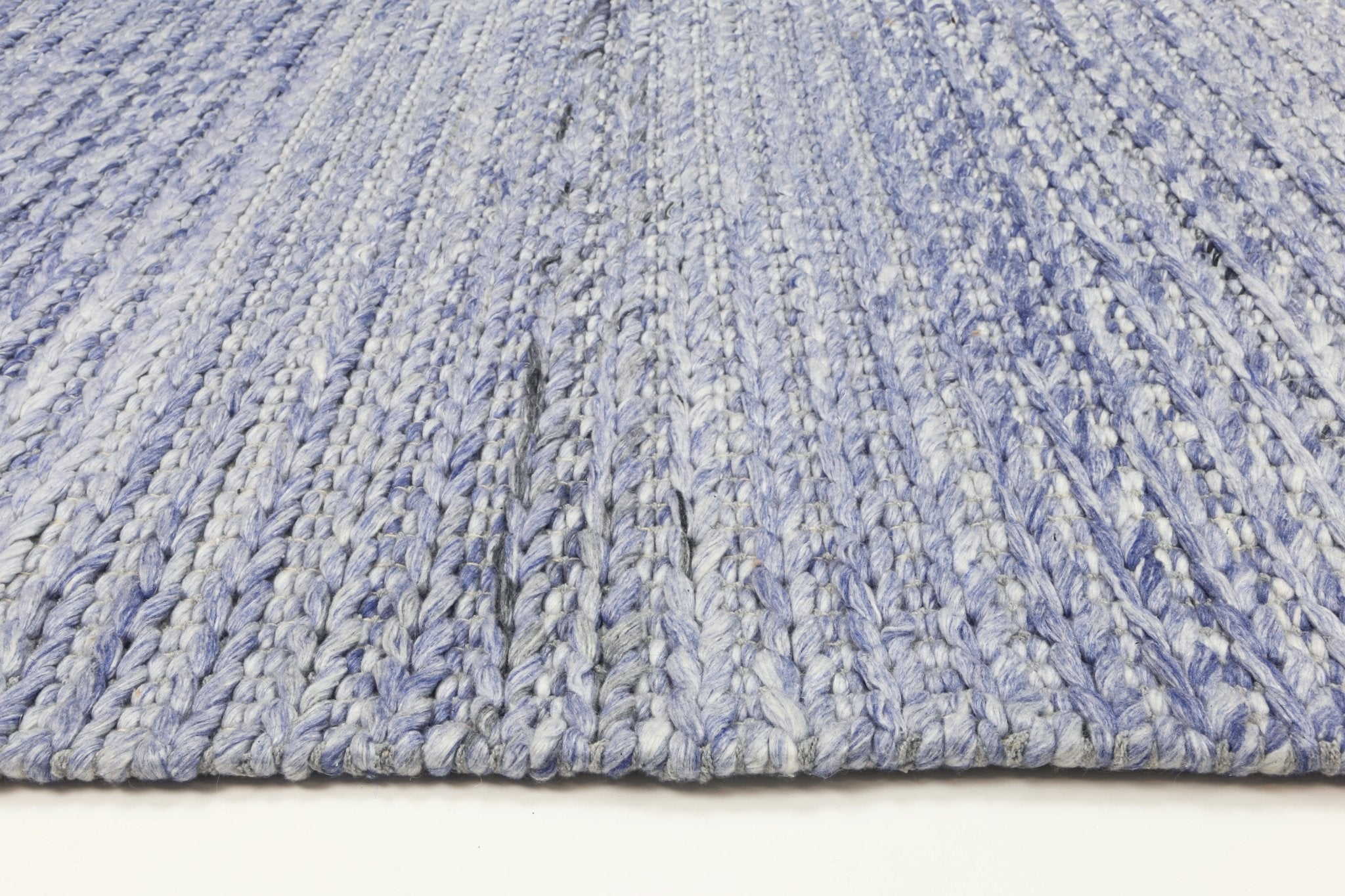 Rayna Cue Blue Wool Blend Rug - Area Rug - Rugs a Million