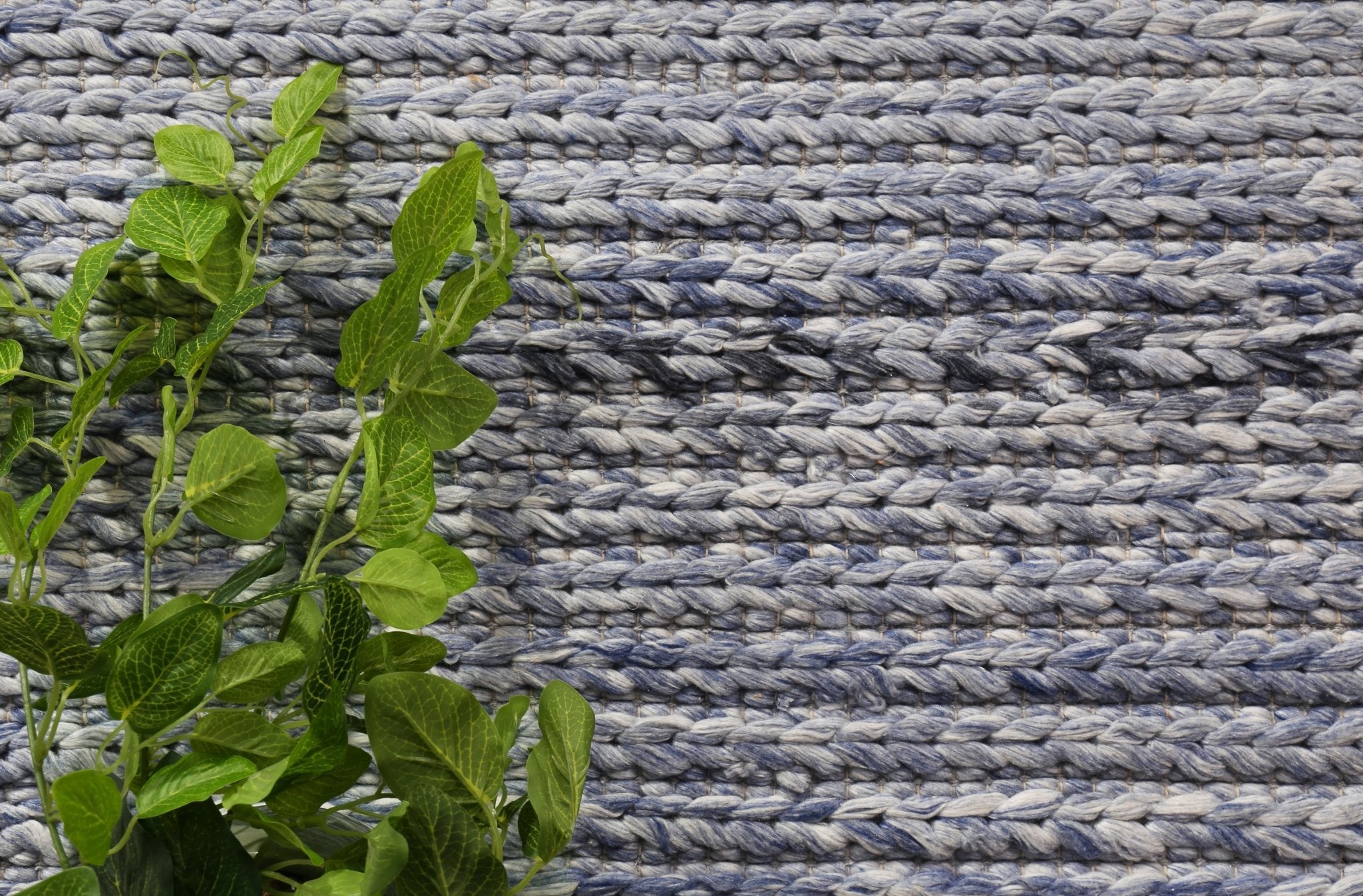 Rayna Cue Blue Wool Blend Rug - Area Rug - Rugs a Million
