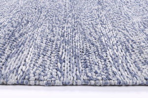 Rayna Ringlets Blue Wool Blend Rug - Area Rug - Rugs a Million