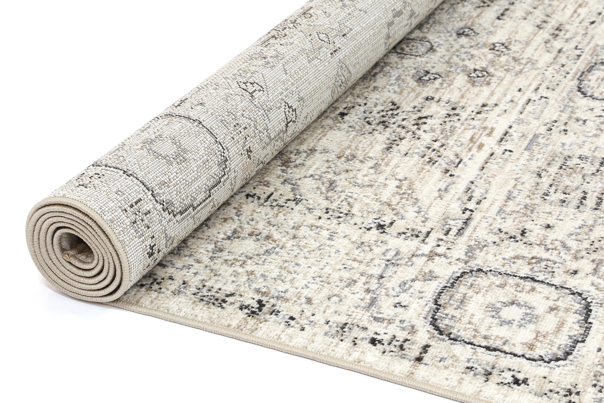 Sansa Ziegler Cream Grey Rug - Traditional - Rugs a Million