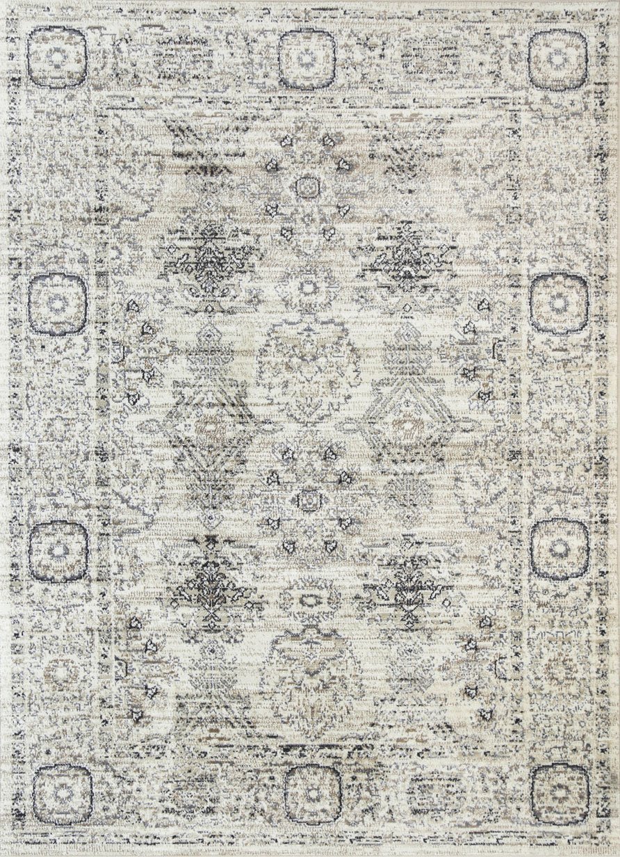 Sansa Ziegler Cream Grey Rug - Traditional - Rugs a Million