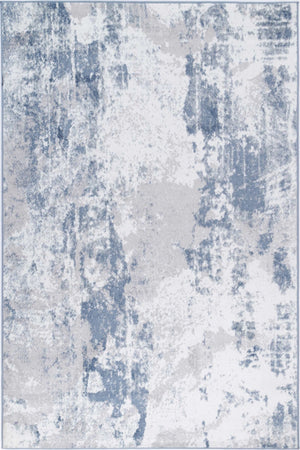 Shimmer Modern Abstract Blue Rug - Rug - Rugs a Million