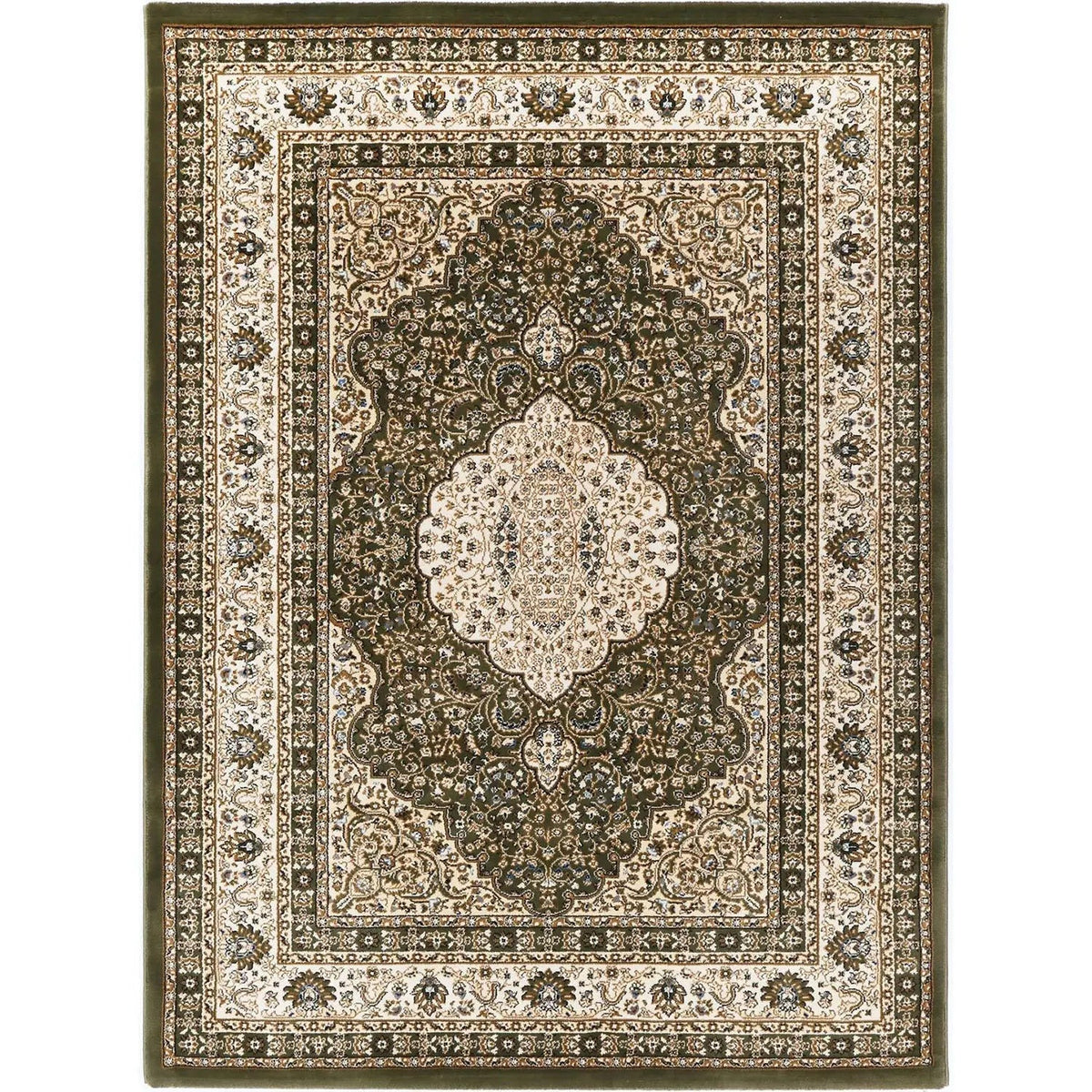 Suzani Green Medallion Traditional Rug - Rugs - Rugs a Million