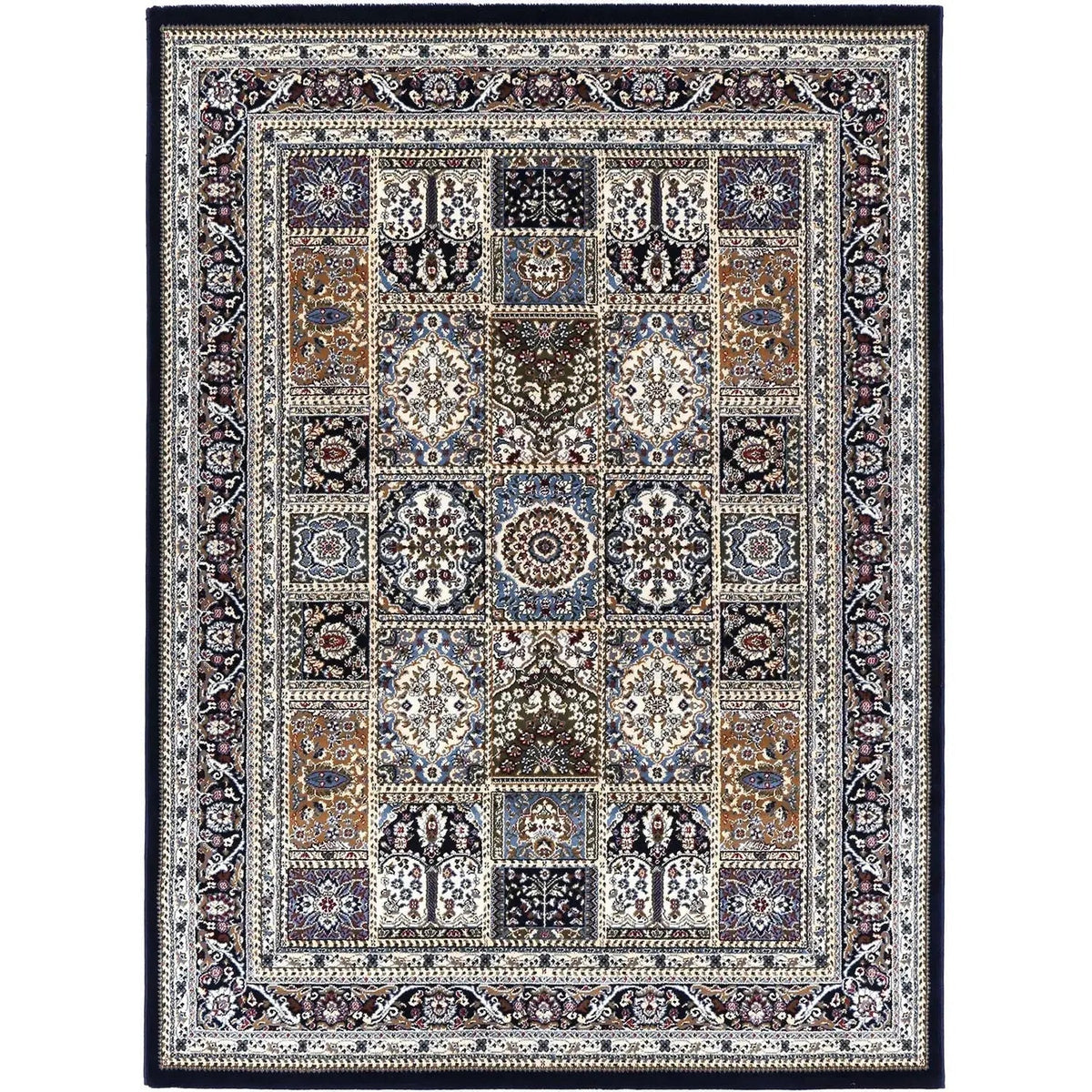 Suzani Navy Traditional Panel Rug - Rugs - Rugs a Million