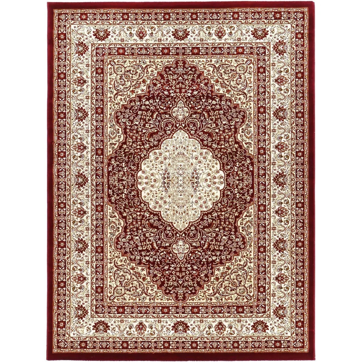 Suzani Red Traditional Medallion Rug - Rugs - Rugs a Million