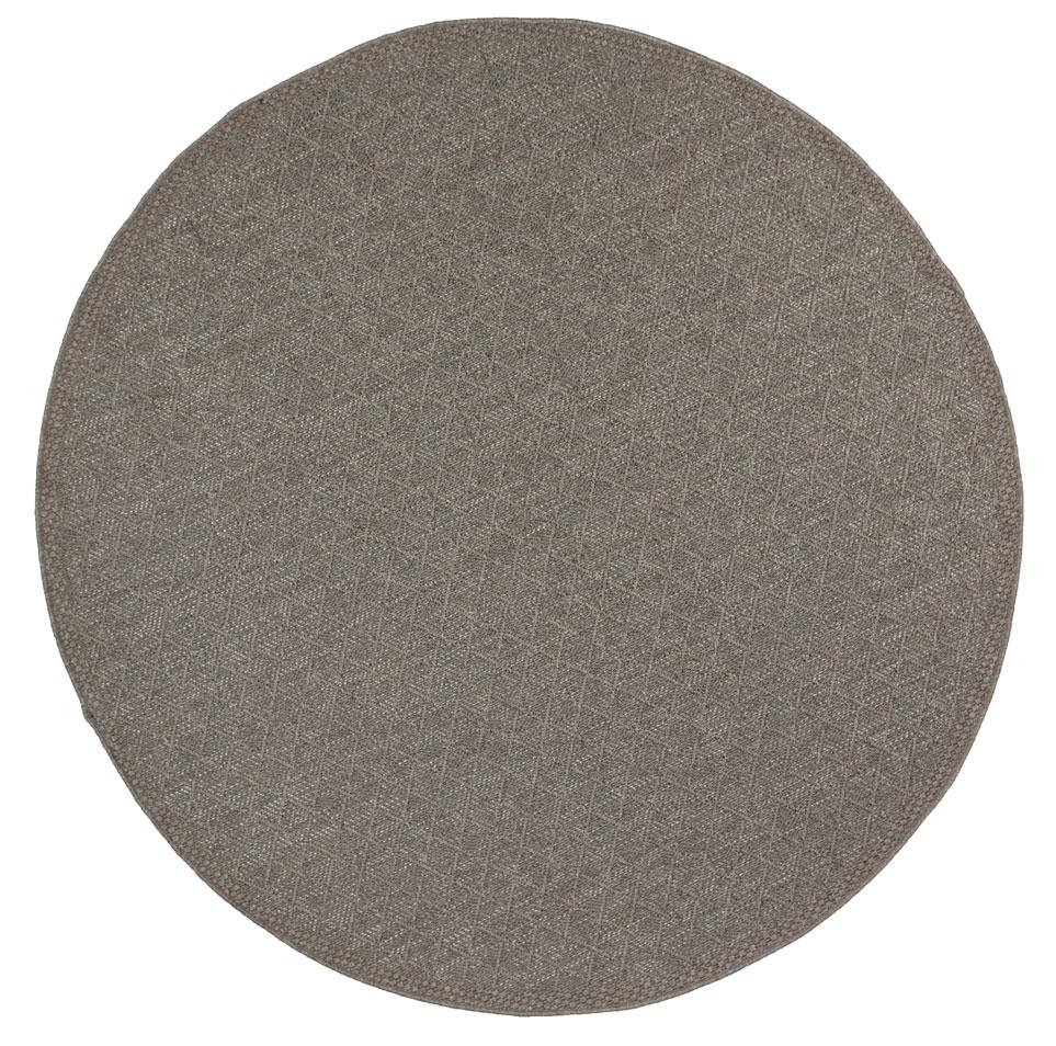 Sydney Charcoal Diamond Indoor Outdoor Rug Round - Rugs - Rugs a Million
