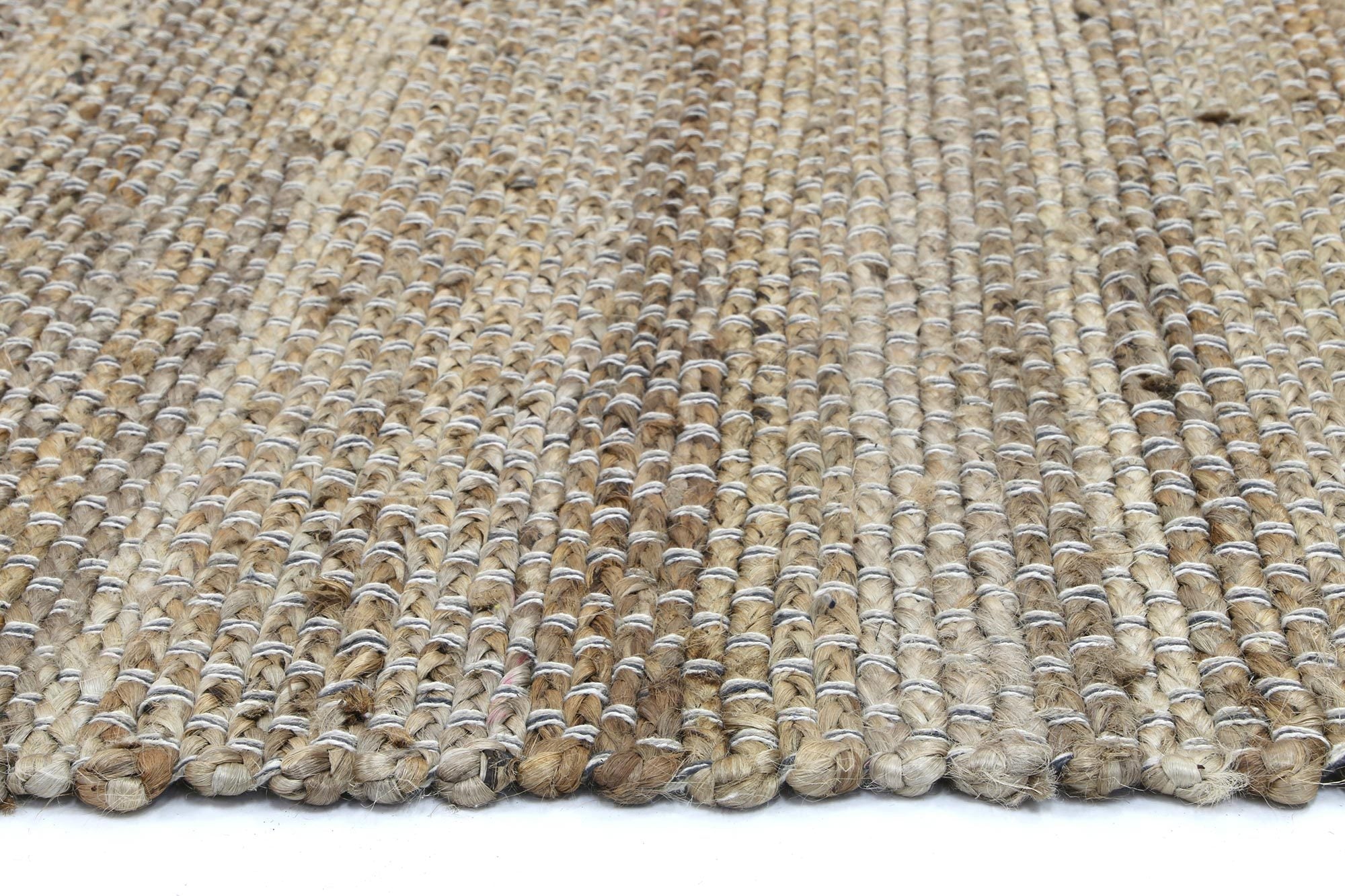 Taj Grey Natural Basket Weave Jute Rug - Natural - Rugs a Million