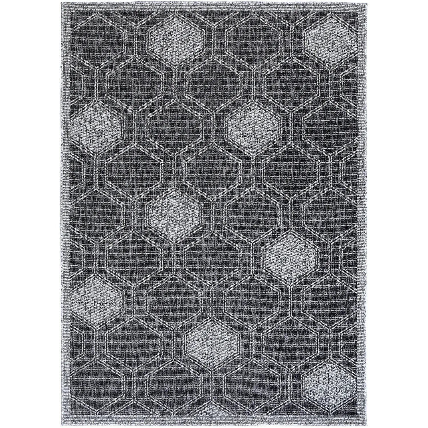 Temple Geo Anthracite Outdoor Rug - Rugs - Rugs a Million