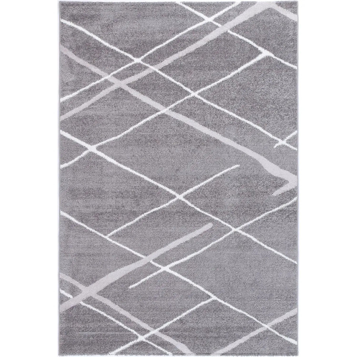 Windjana Abstract Stripe Grey Rug - Rugs - Rugs a Million